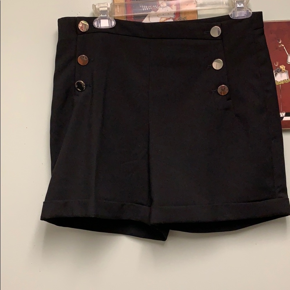 Black dress shorts